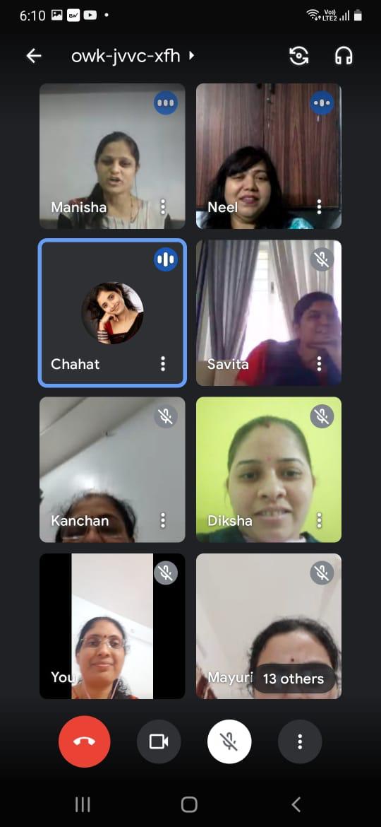 Virtual training session
